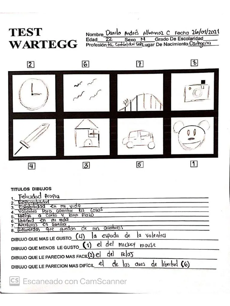 Test Wartegg