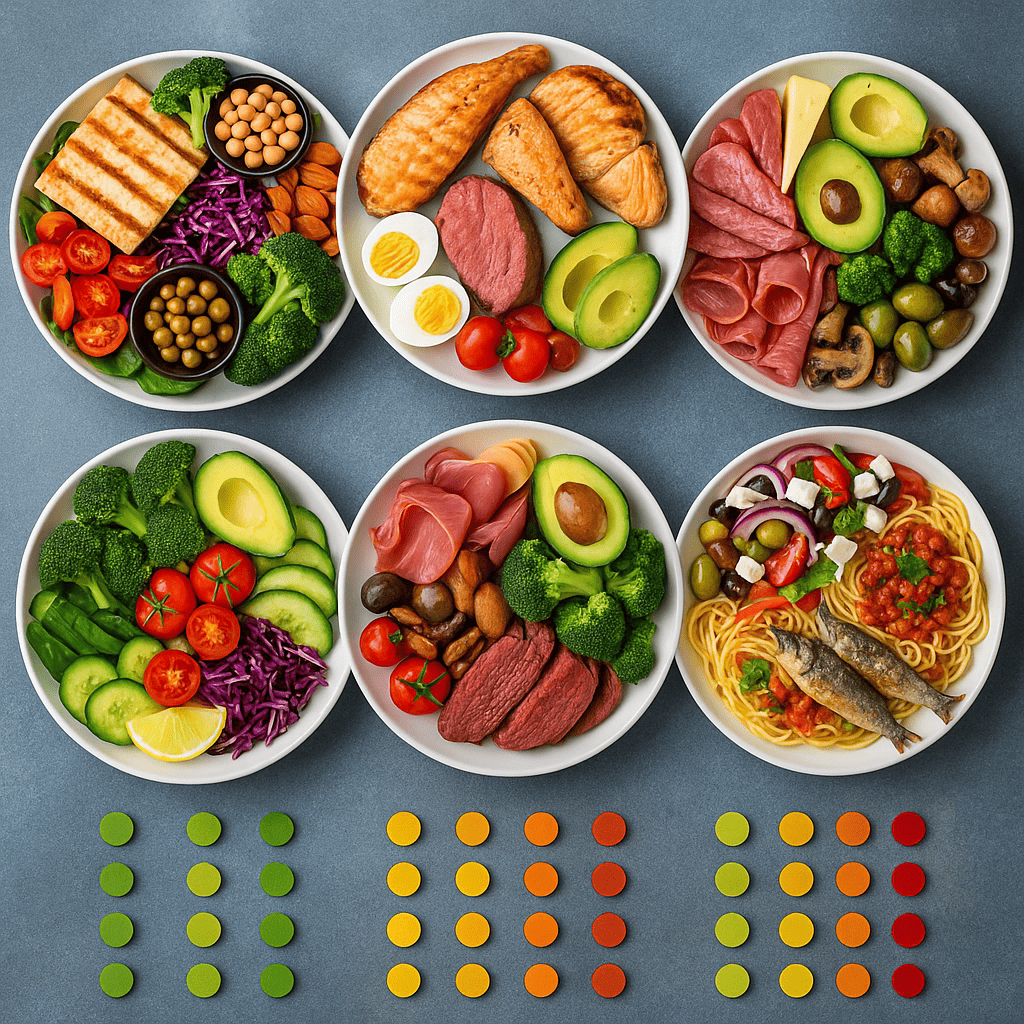 tipos de régimen alimenticio